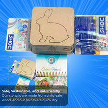 Kids Wooden Painting Stencil kit