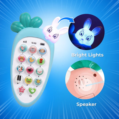 3-in-1 LEARNING BUNDLE : Interactive Kids Phone, Rabbit Kids Phone and Wishluck Tote Bag( Free )!