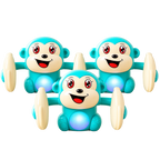 Tumbling Monkey Electric Musical Battery Operated Toys with Light and Music for Kids