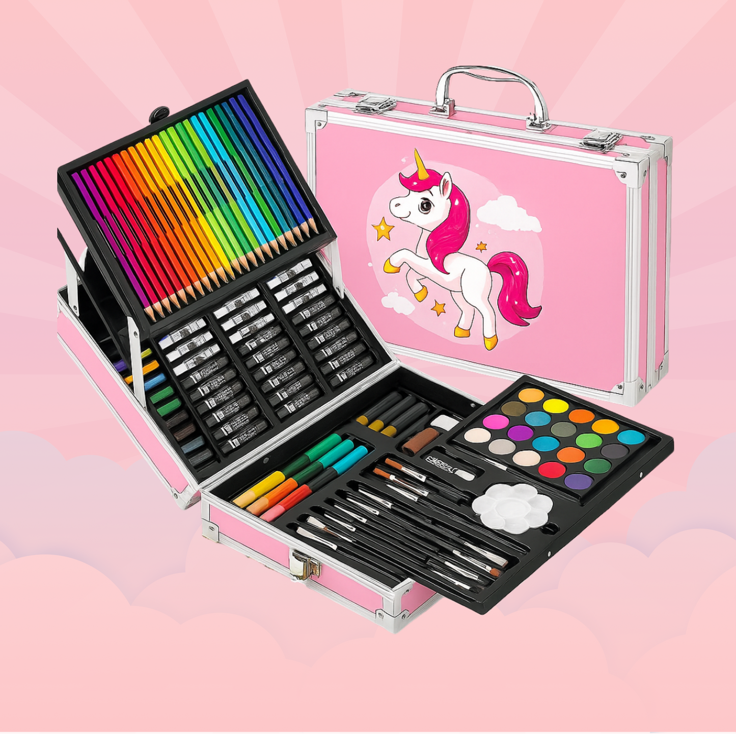 145-Piece Drawing Kit for Kids