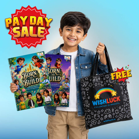 Born To Build Finance Book For Kids + Free Wishluck's Tote Bag