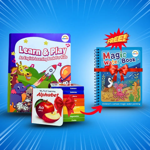 💥 3-in-1 LEARNING BUNDLE : LKG, Learn & Play and Water Magic Book ( Free )! 💥