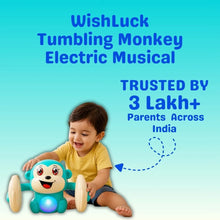 Tumbling Monkey Electric Musical Battery Operated Toys with Light and Music for Kids