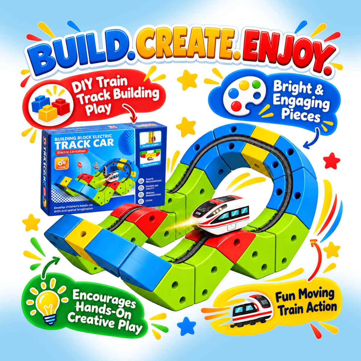 Twist Track Bullet Train Builder