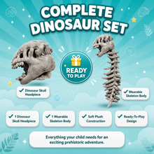 Plush Dinosaur Skeleton Costume