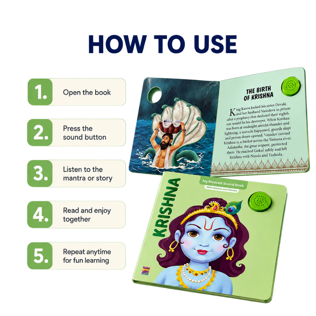 Krishna Mantra & Story Sound Book for Kids