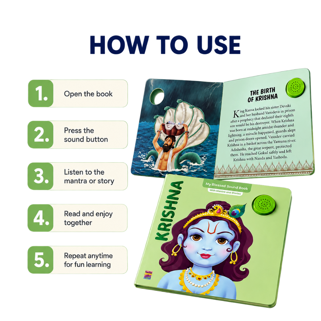 Krishna Mantra & Story Sound Book for Kids
