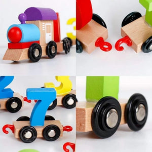 Educational Toy - Wooden Train with Numbers
