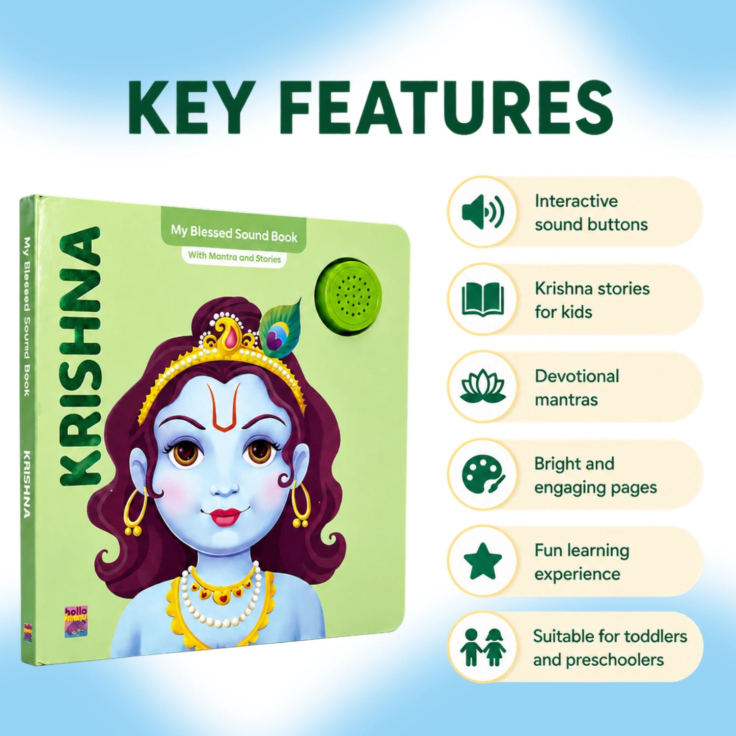 Krishna Mantra & Story Sound Book for Kids