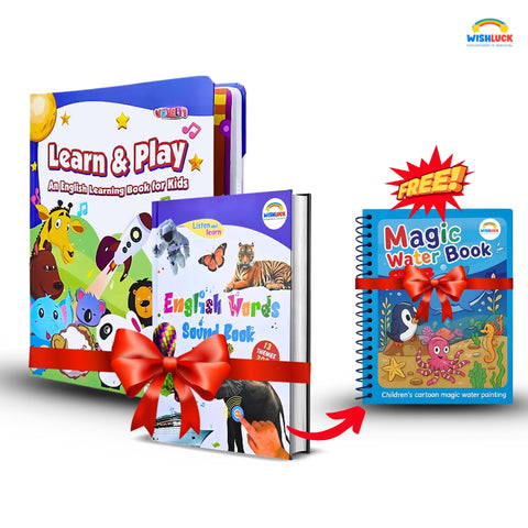 💥 3-in-1 LEARNING BUNDLE : Word Book, Learn & Play and Water Magic Book ( Free )! 💥