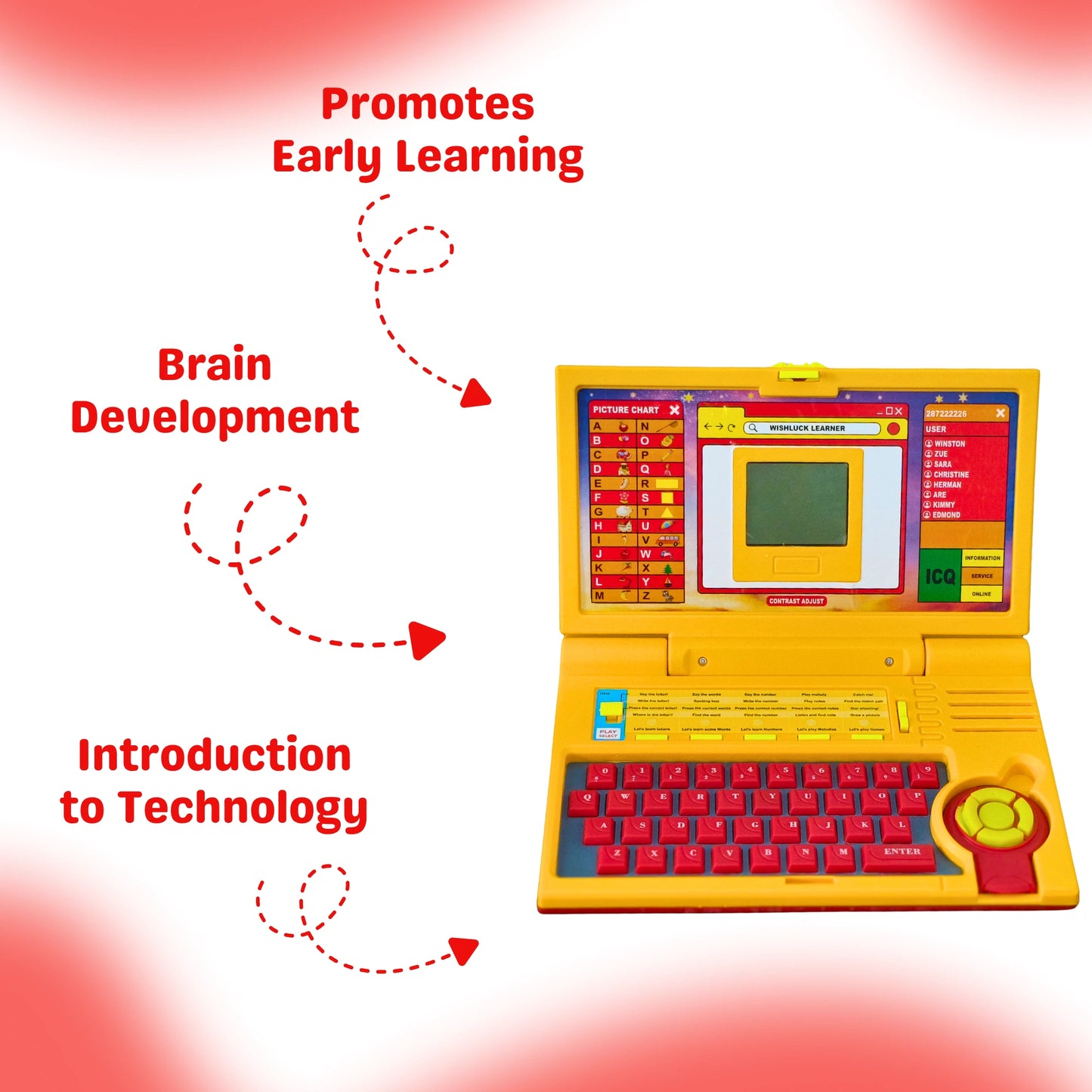 Kids Educational Laptop Toy | Learning Toys by Wishluck