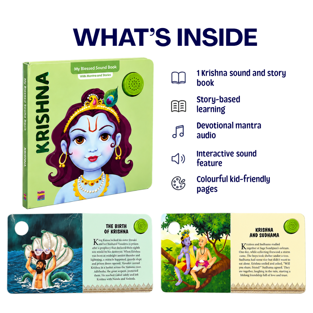 Krishna Mantra & Story Sound Book for Kids