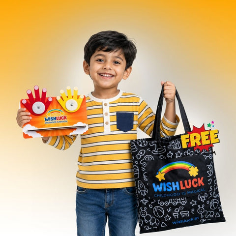 Maths Hand Counting Toy for Kids | Learn Numbers +Free Wishluck's Tote bag