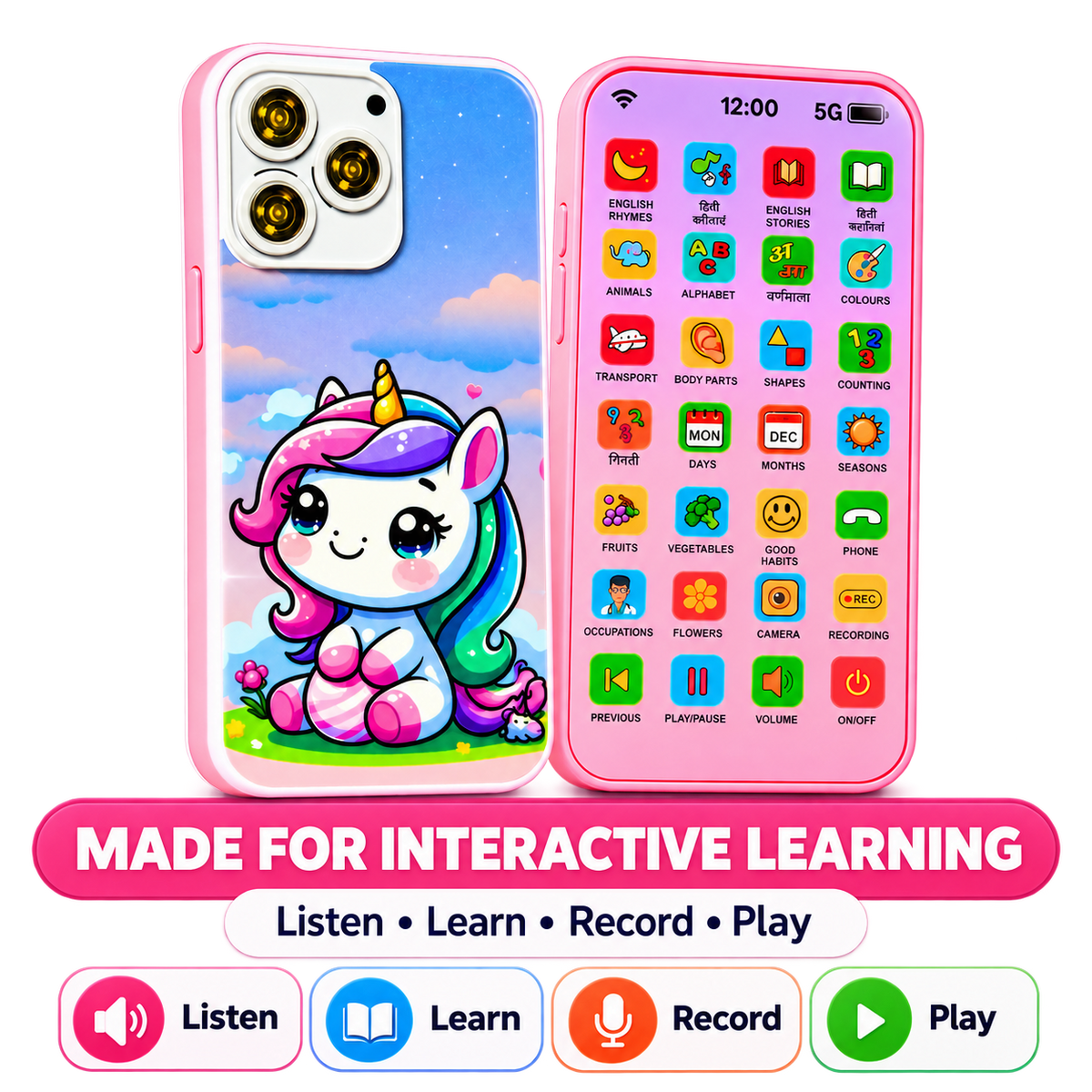 Kids Interactive Learning Phone