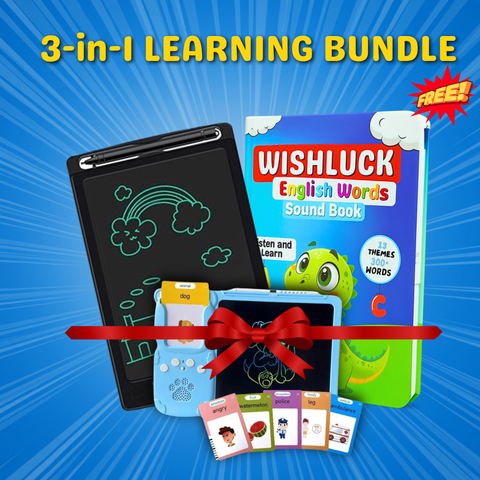 💥 3 in 1 LEARNING BUNDLE : Word Book, Flash Card and LCD Writing Tablet  ( Free )! 💥