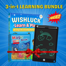 💥 3 in 1 LEARNING BUNDLE : Learn And Play Book, Writing Tablet and Water Magic Book ( Free )! 💥