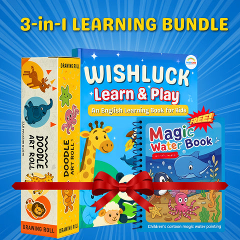 💥 3 in 1 LEARNING BUNDLE : Drawing Sheet, Learn & Play and Water Magic Book ( Free )! 💥