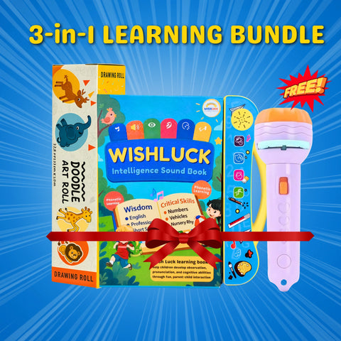 💥 3 in 1 LEARNING BUNDLE : Drawing Sheet, E-Book and Projector Torch ( Free )! 💥