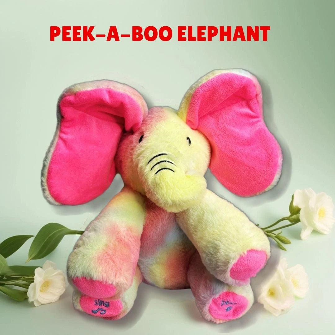Interactive Peek-a-boo Elephant