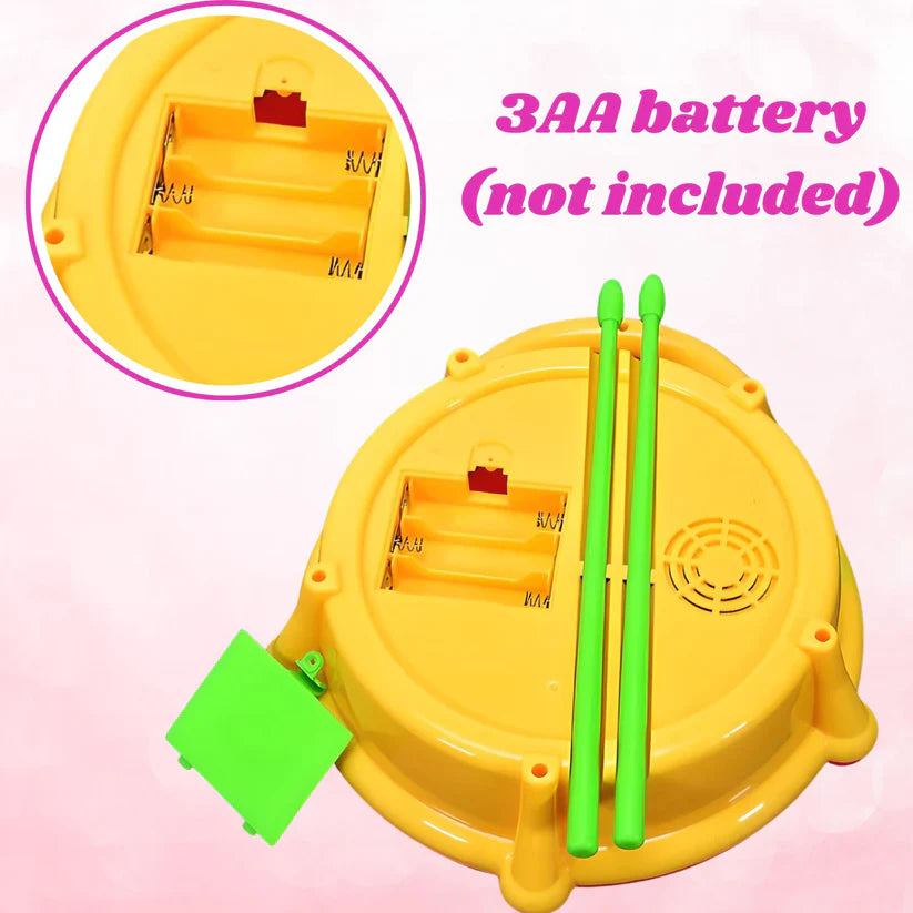 Flash Drum with Multicolor 3D Lights