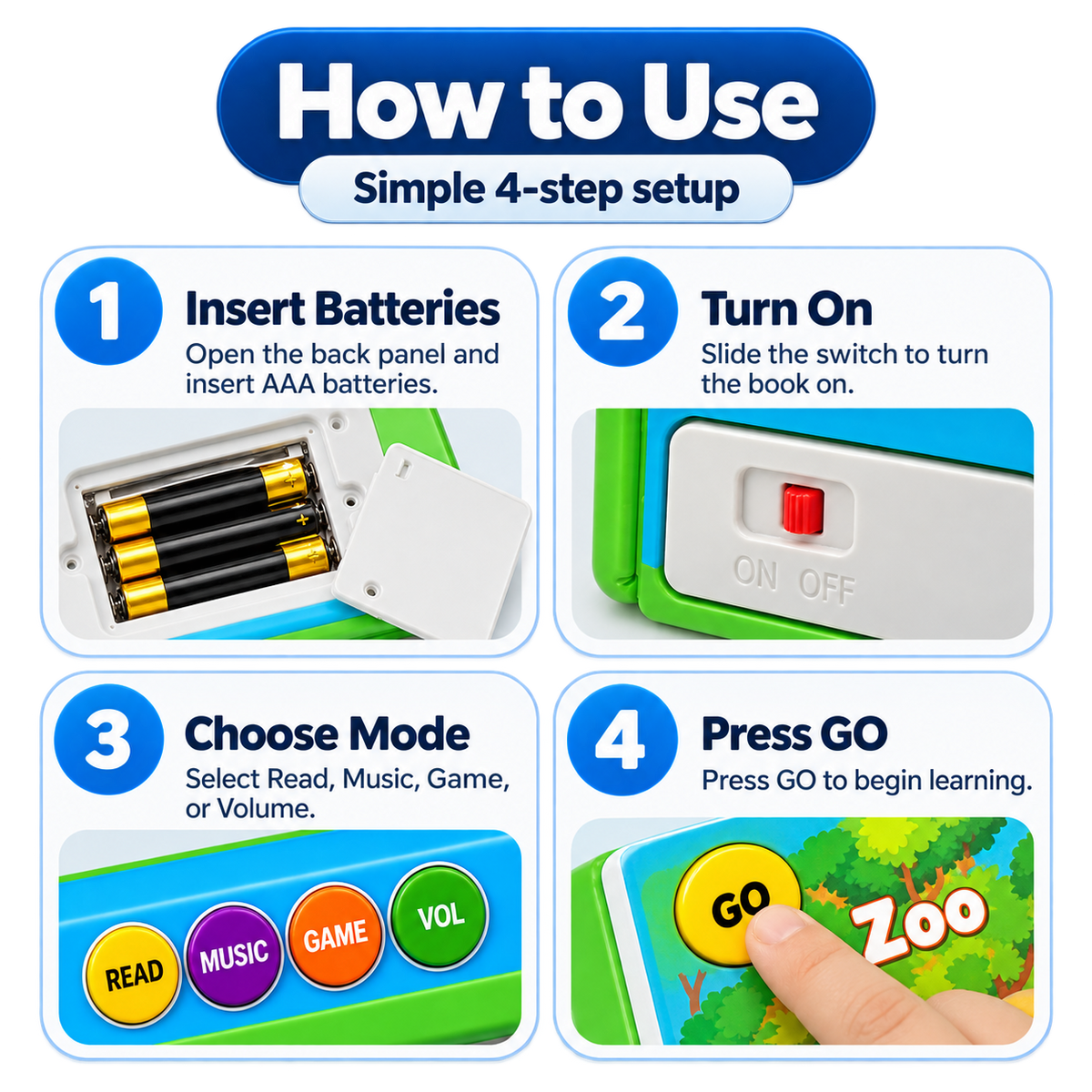 Learn & Play Interactive Sound Book!