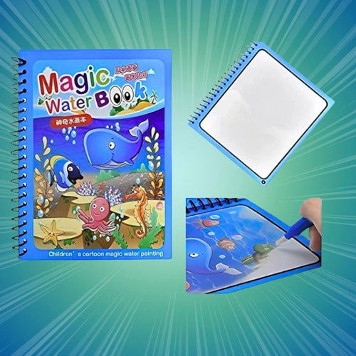 Reusable Magic Water Coloring Book Kids | Mess-Free | WishLuck