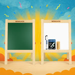 Wooden Whiteboard Double-Sided Easel Board