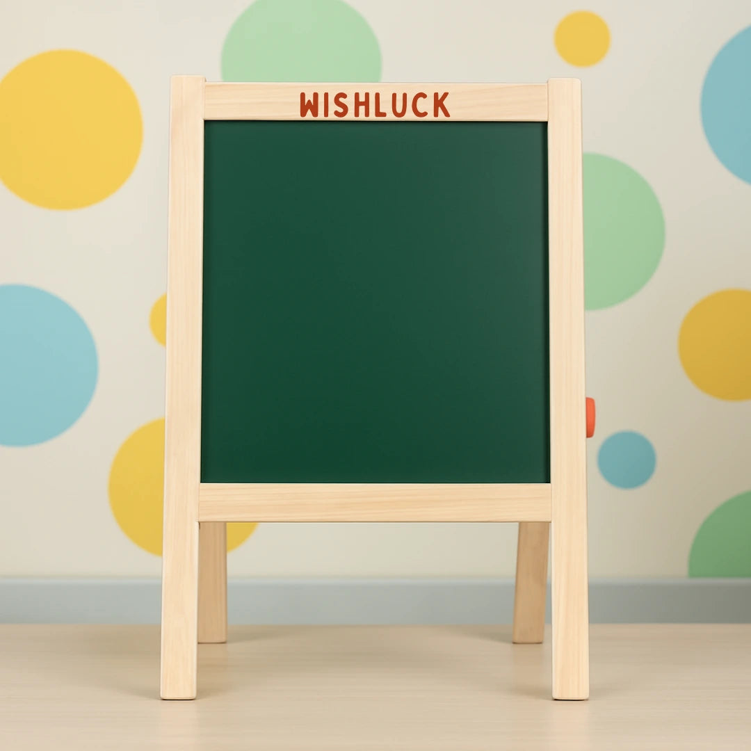 Wooden Whiteboard Double-Sided Easel Board