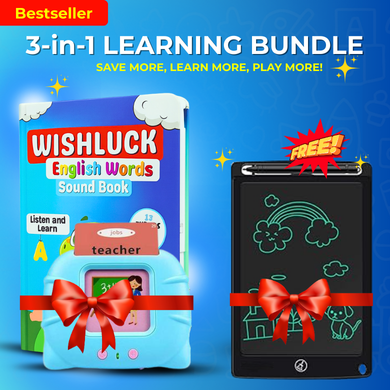 💥 3 in 1 LEARNING BUNDLE : Word Book, Flash Card and LCD Writing Tablet  ( Free )! 💥
