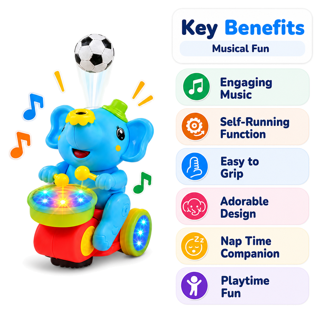 Elephant Musician Toy