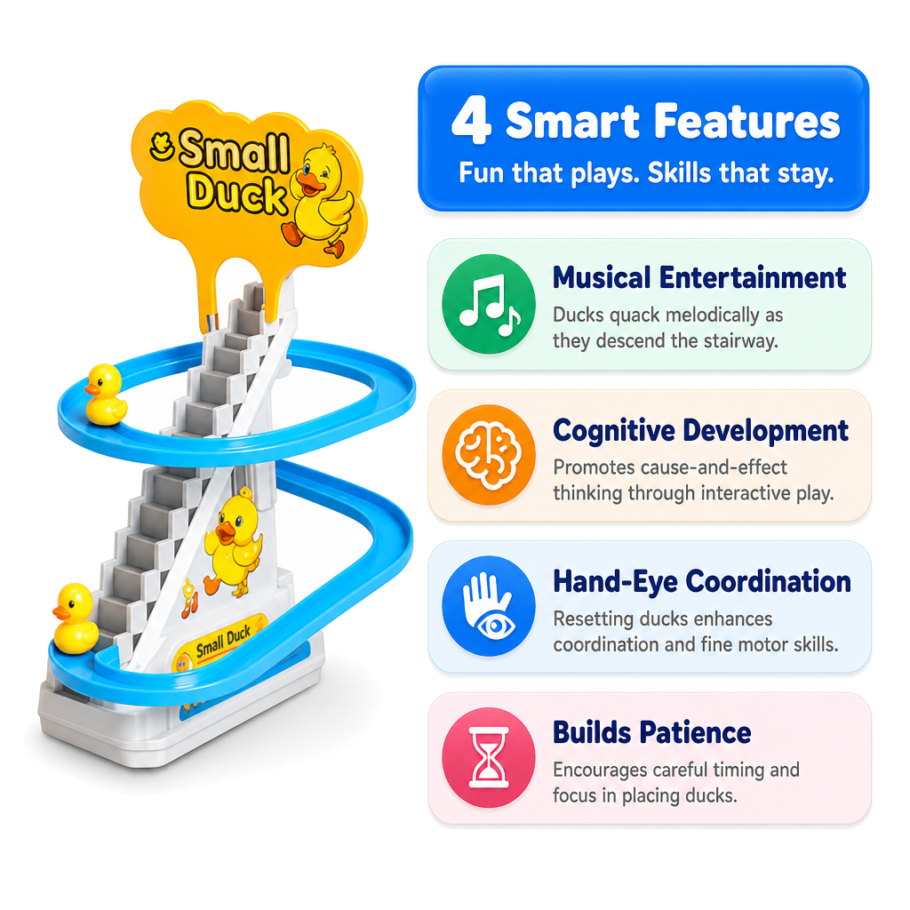 QuackTrail Musical 3 Pieces Duck Stairway Fun