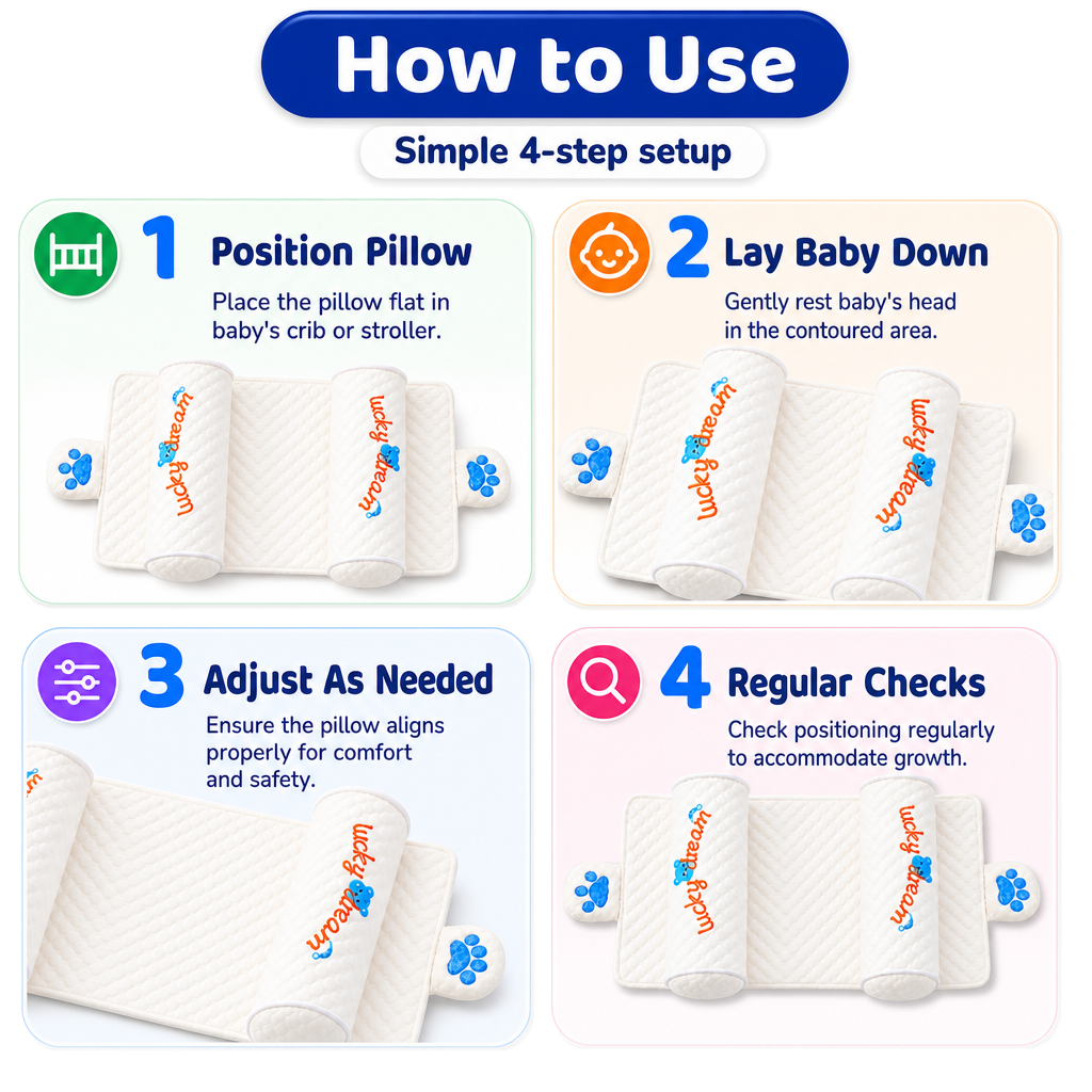 Baby head shaping pillow