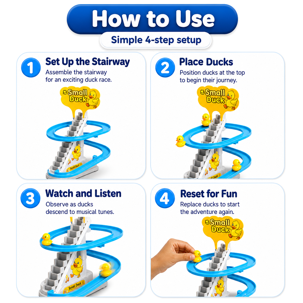 QuackTrail Musical 3 Pieces Duck Stairway Fun