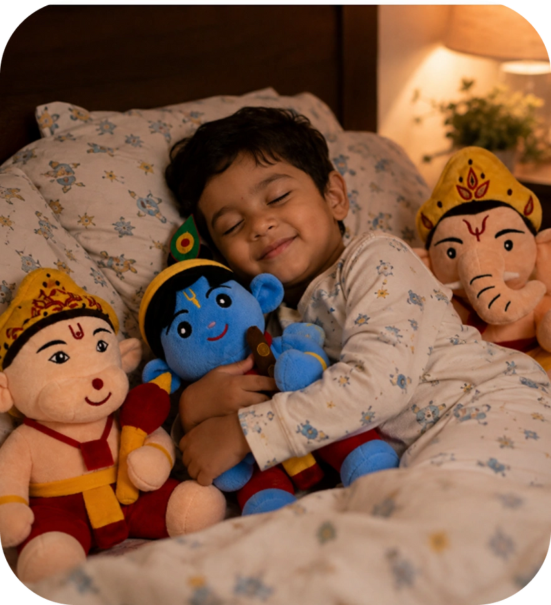 Priya Sharma Very soft, cute and beautifully made. My daughter enjoys listening to the devotional sounds every day.