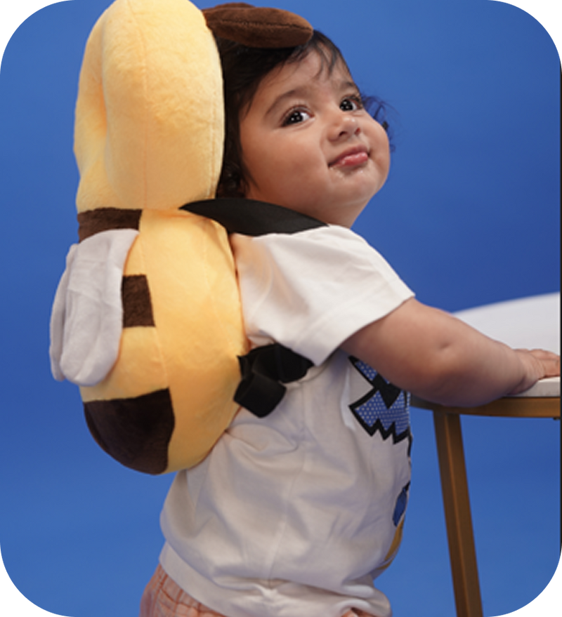 Anita Khanna Best safety product for crawling babies! My son falls backward sometimes and this cushion protects his head perfectly. Must buy!