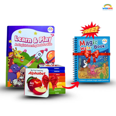 💥 3-in-1 LEARNING BUNDLE : LKG, Learn & Play and Water Magic Book ( Free )! 💥